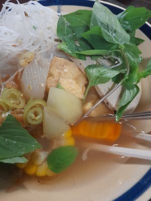 My take away vegan food at Quán Chay Xanh Vegan in Ho Chi Minh City