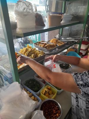 Stall at the front at Quán Chay Xanh Vegan in Ho Chi Minh City
