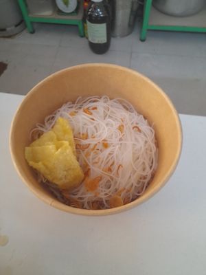 My noodles at Quán Chay Xanh Vegan in Ho Chi Minh City