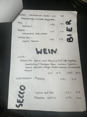 Menu: alcolic Drinks  at DIE schwestern in Nuremberg