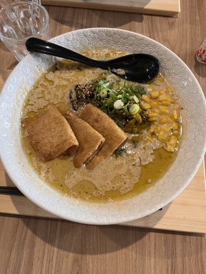 Creamy soy ramen  at Ramen O in Canberra