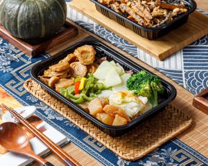 Seasonal Veggies at  Vegetsai Vegan Bento - Taipei Main Station in Taipei