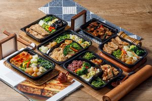 Vegan Bento at Vegetsai Vegan Bento - MRT Shuanglian Station B60 in Taipei