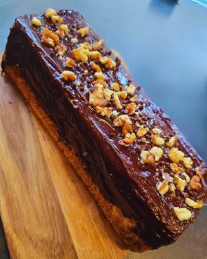 Walnuts and chocolate banana bread at Focacceria Cecino in Milan