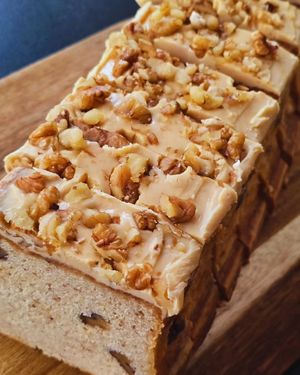 Walnuts and salted caramel banana bread at Focacceria Cecino in Milan
