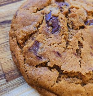 Homemade chocolate chip cookie at Focacceria Cecino in Milan