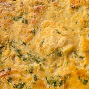 Farifrittata: chickpeas-based omelette with veggies at Focacceria Cecino in Milan