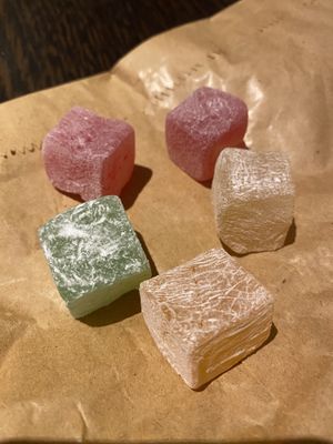 Turkish delight  at Hinterland Alcohol-Free Bar and Cafe in Manchester