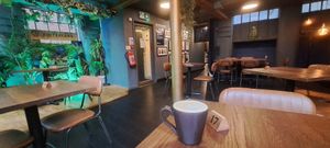 Interior at Hinterland Alcohol-Free Bar and Cafe in Manchester