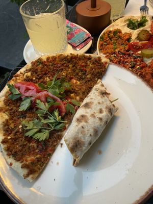 Veganes Lahmacun  at Casius Antioch Kitchen Restaurant in Istanbul