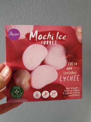 Lychee Mochi ice at Asiana Supermarket in Nice