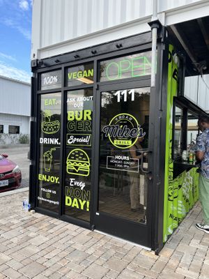 Side by the street    at Mike's Vegan Grill in Wilmington