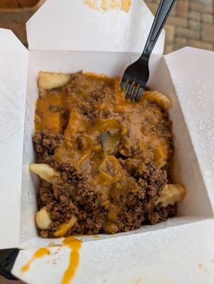 Chili cheese fries at Mike's Vegan Grill in Wilmington