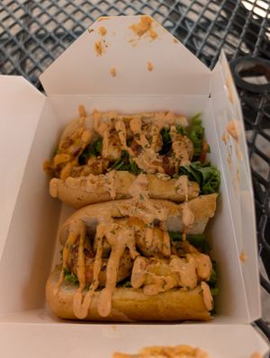Shrimp Po Boy at Mike's Vegan Grill in Wilmington