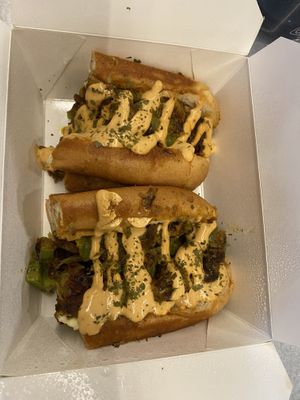 Philly cheesesteak   at Mike's Vegan Grill in Wilmington