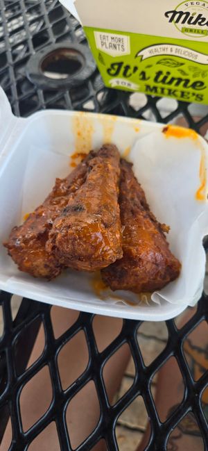 Buffalo wings at Mike's Vegan Grill in Wilmington