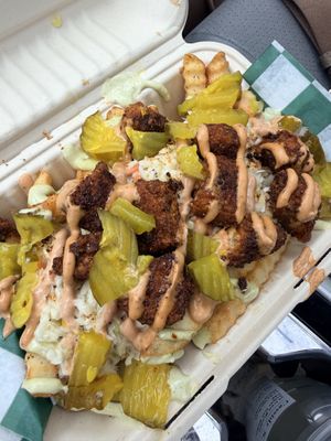 Hot chik’n fries   at Mike's Vegan Grill in Wilmington