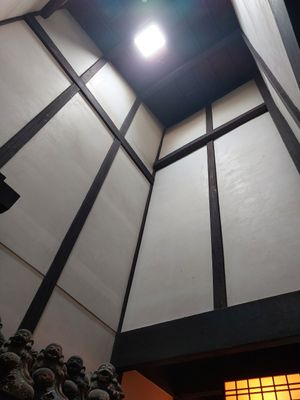 High ceiling at Hanbey Fu in Kyoto
