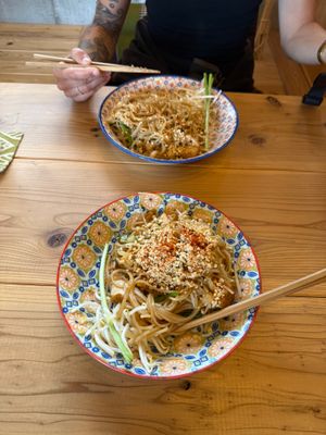 For 100yen extra he can make a bigger portion! at Shanti Cafe - Vegan Food - シャンティカフェ in Miyazaki
