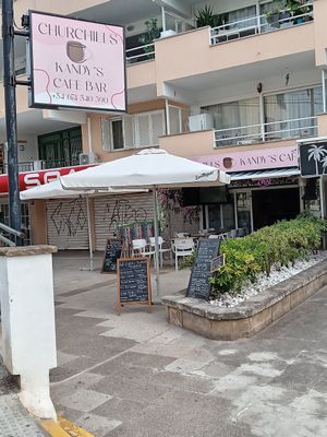Exterior at Churchill's Kandy's in Mallorca