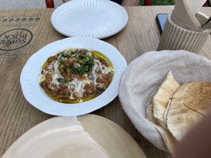 Fava beans with tahini - so luscious   at Joud in Lisbon