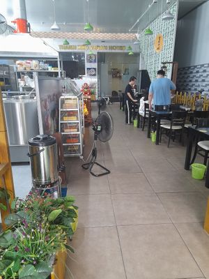 Inside at Thanh Hiếu Vegan House in Ho Chi Minh City