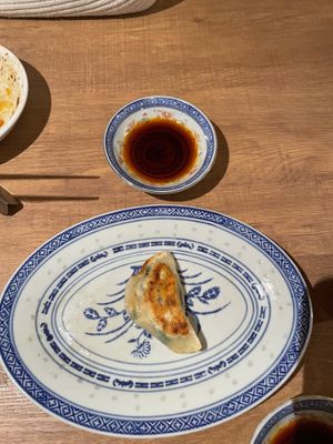 Vegan vegetable dumpling (comes with 6, again I started eating already)  at Lo Fuo in Osaka