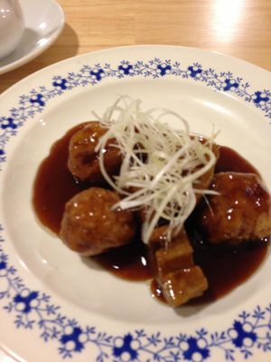 Soy meat sweet and sour pork at Lo Fuo in Osaka