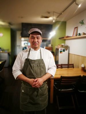 th chef....his food is amazing at Lo Fuo in Osaka