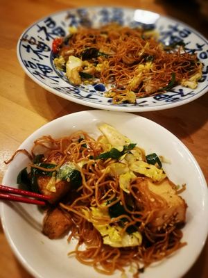noodles with tofu (so good) at Lo Fuo in Osaka