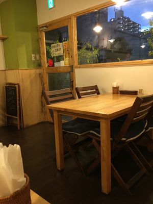 Inside the restaurant  at Lo Fuo in Osaka