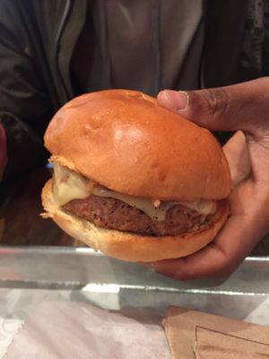 Burger with Beyond meat  at HipCityVeg - University City in Philadelphia