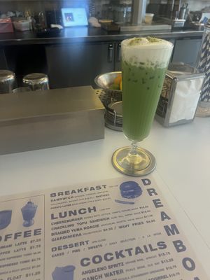 pistachio matcha  at DREAMBOAT in San Diego