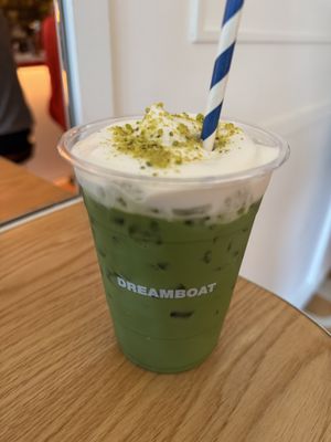 Pistachio Matcha Latte  at DREAMBOAT in San Diego