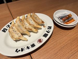 Vegan gyoza  at Kyushu Ramen Kio Tani 9 in Osaka