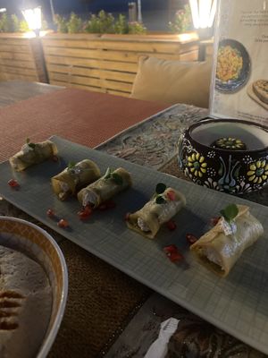 Egg plant rolls  at Emshoot Azerbaijani Restaurant in Al Wakrah