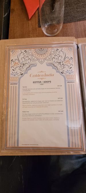  at Golden India in Zurich