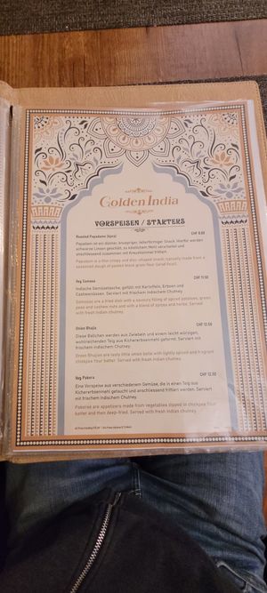  at Golden India in Zurich