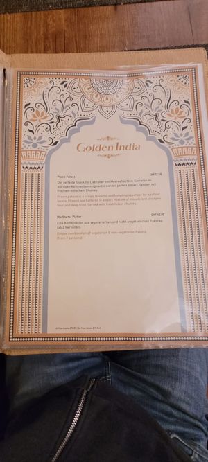  at Golden India in Zurich