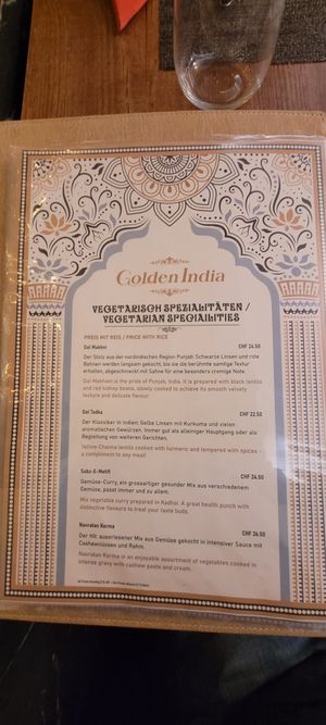  at Golden India in Zurich