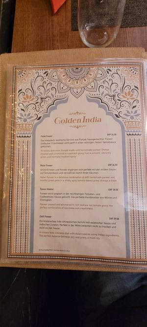  at Golden India in Zurich