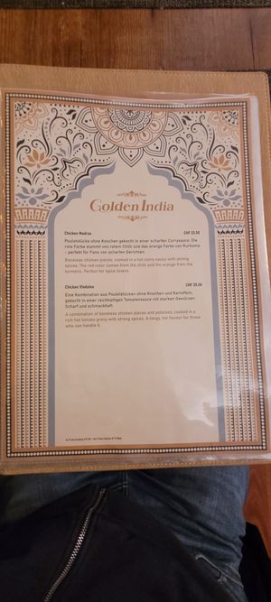  at Golden India in Zurich