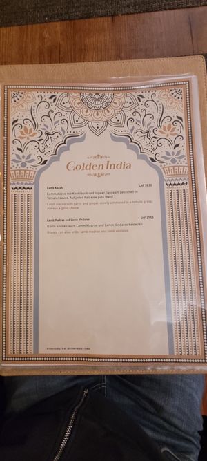  at Golden India in Zurich