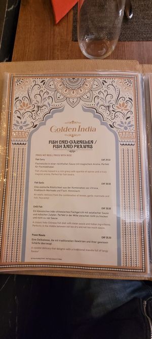  at Golden India in Zurich