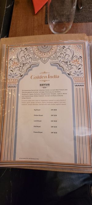  at Golden India in Zurich