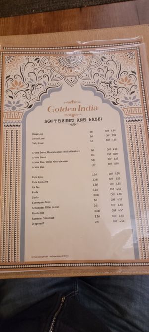  at Golden India in Zurich