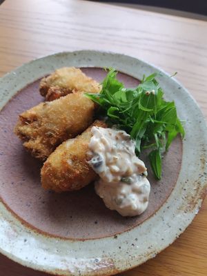 ヴィーガン牡蠣フライ at Vegan Ramen YADOKARI in Fukuoka