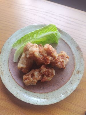 大豆ミートの唐揚げ at Vegan Ramen YADOKARI in Fukuoka