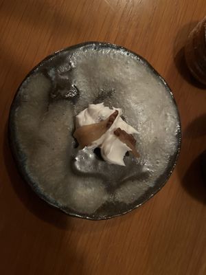 Vegan cheese with radish   at Vegan Ramen YADOKARI in Fukuoka