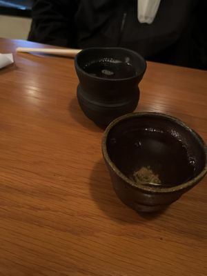 Hot sake  at Vegan Ramen YADOKARI in Fukuoka